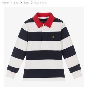 POLO RALPH LAUREN
BOYS BLUE & WHITE POLO SHIRT